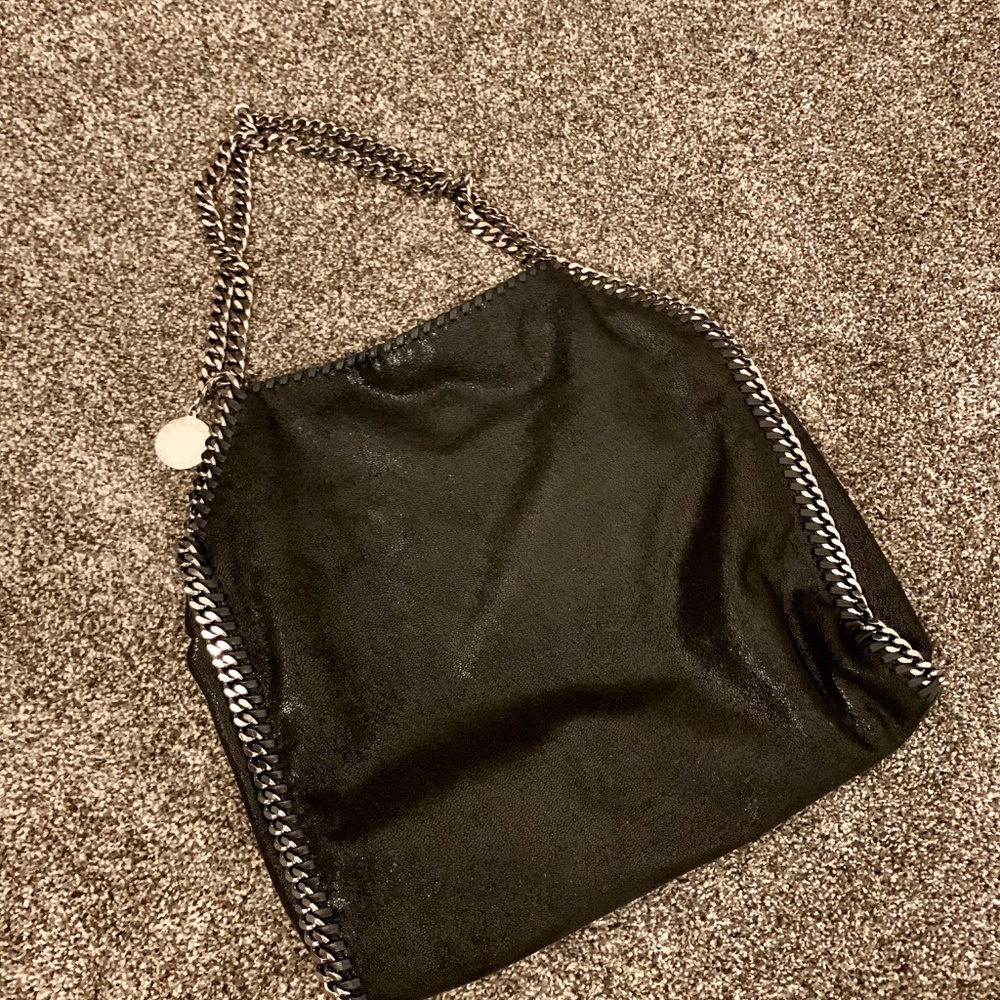 Stella McCartney Black Falabella Chain Detail Bag